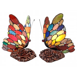 Butterfly Spot Two Tone Lamp 22.5cm + Free Bulb