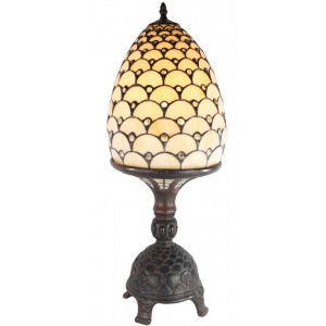 Jewelled Egg On Stand 64cm Tiffany Lamp + Free Bulbs