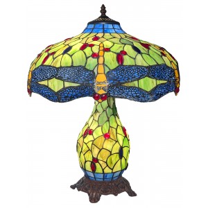 Dragonfly Umbrella Table Lamp 55cm + Free Bulb 