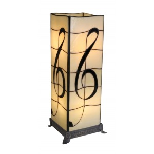 Melody Design Square Tiffany Lamp (Large) 46.5cm + Free Bulbs
