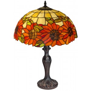 Large Sunflower Tiffany Table Lamp 59cm + Free Bulb