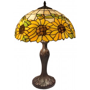 Large Sunflower Tiffany Table Lamp 59cm + Free Bulb