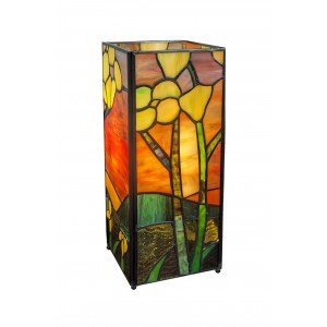 Landscape Square Tiffany Lamp 27cm + Free Incandescent Bulb