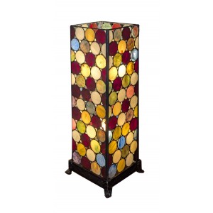 Spot Design Square Tiffany Lamp Free Bulb 46.5cm