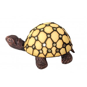 Turtle Lamp Cream Jewelled 22cm + Free Incandescent Bulb