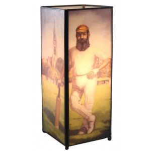 WG Grace Square Lamp Screen Printed - 27cm + Free Bulbs