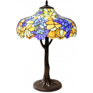 Wisteria Tiffany Table Lamp 33cm (Small) + Free Bulb