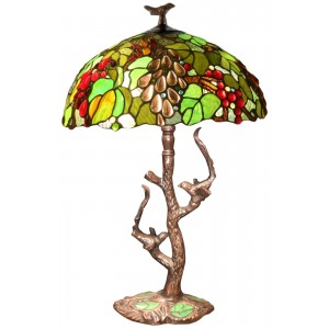 64cm Grape Lamp With Tree Base - With 40cm Dia  + Free Bulb