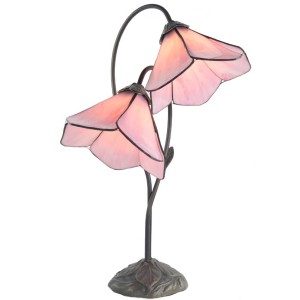 Double Pink Petal Flower Lamp - 59cm + Free Bulbs