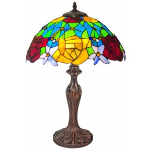 Rose Snowdrop Tiffany Lamp 59cm (Large) + Free Incandescent Bulb