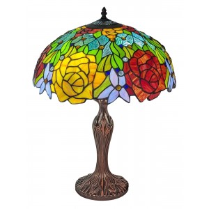 Rose Snowdrop Tiffany Lamp 59cm (Large) + Free Bulb