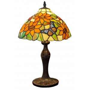 Sunflower/Butterfly Design (Medium) 45cm With 30cm Shade Dia. + Free Bulb