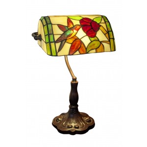 Bankers Lamp - Humming Bird Design 37cm + Free Bulb