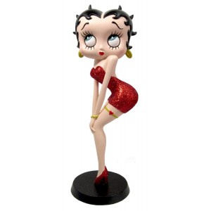 Betty Boop Classic Pose (Red Glitter Dress) 29cm