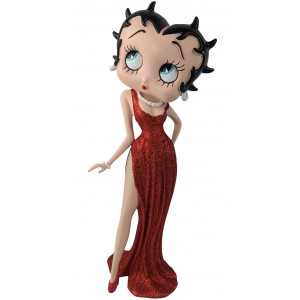 Betty Boop Evening Dress Red Glitter 36.5cm