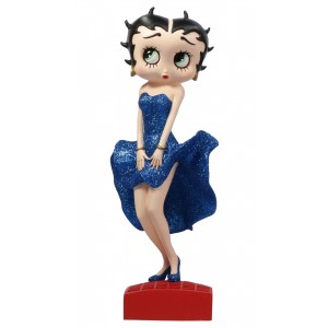 Betty Boop Posing Blue Glitter Dress 29.5cm