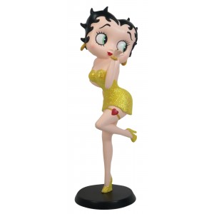 Betty Boop Blowing Kiss (Yellow Glitter Dress) 32cm