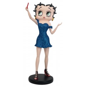 Betty Boop Selfie - Blue Glitter 30cm