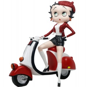 Betty Boop Scooter With Red Glitter 31cm