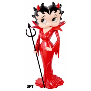 Large Betty Boop Devil Red Dress - 3ft