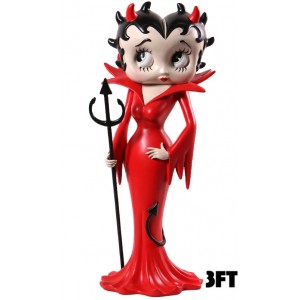 Large Betty Boop Devil Red Dress - 3ft