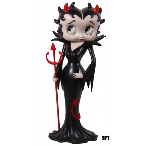 Large Betty Boop Devil Black Dress - 3ft
