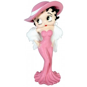 Large Betty Boop Madam Pink Glitter Dress - 3ft