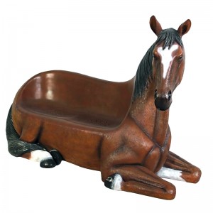 Horse 2 Seater Resin Bench