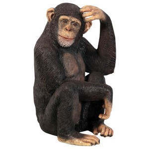 Chimpanzee Monkey Sculpture - 70cm
