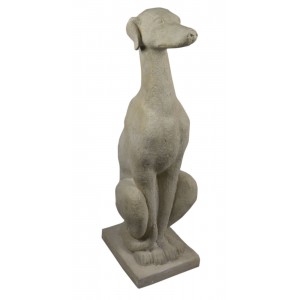 Sitting Greyhound Roman Stone 89cm