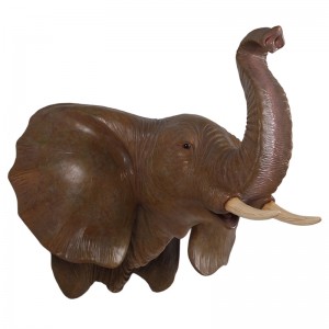 Elephant Head Wall Art Faux Taxidermy - 100cm