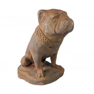 Bulldog Statue 50cm – Rust Finish  