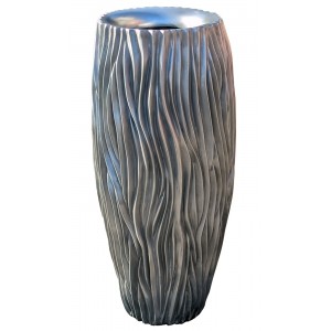 Alon Vase - 100cm - Polished Aluminium Finish