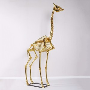 Giraffe Skeleton - 244cm - Gold Leaf Finish