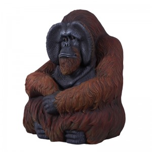 Life Size Sitting Orangutan - 87cm