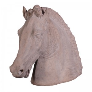 Equestrian Horse Head - Roman Stone Finish - 132cm