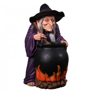 Witch with Cauldron - 122cm