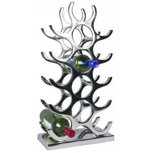 Wine Rack (15 Bottles) 55.5cm Nickel Plated Aluminium