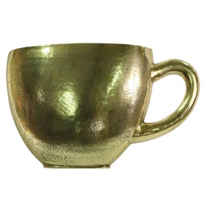 Aluminium Tea/Coffee Cup Brass Industrial Finish Hanging 64cm