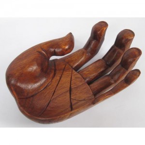 Suar Wood Hand Bowl 32cm