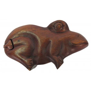 Suar Wood Frog Puzzle Box