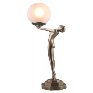 Art Deco Biba Figurine Table Lamp + Free Bulb