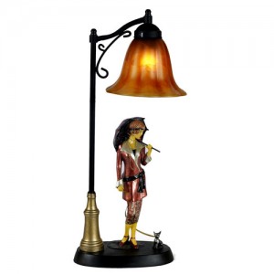 Art Deco Twenties Lady Figurine Table Lamp + Free Bulb