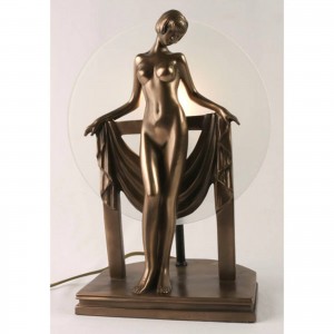 Art Deco Nude Lady Table Lamp + Free Bulb