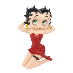 Betty Boop Kneeling Red Dress 21cm