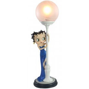 Betty Boop Hide & Seek Lamp Blue Glitter Dress 48cm