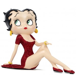 Betty Boop Demure (Red Glitter Dress) 21.5cm