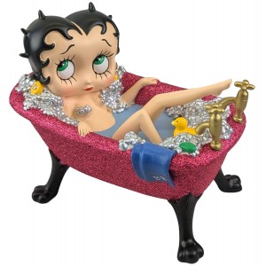 Betty Boop Bath Tub - Fuchsia Pink Glitter 20cm