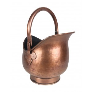 38cm Round Coal Scuttle Antique Copper Finish (MEDIUM ONLY)