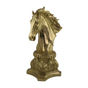 Horse Head Bust 41cm - Gold Finish